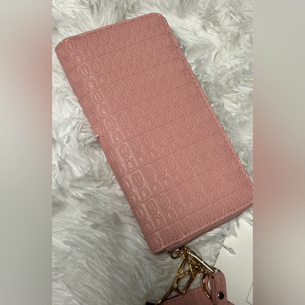 Bebe Pink Zip Wallet & Wristlet Card Holder Bundle Set β NWT - Picture 5 of 7